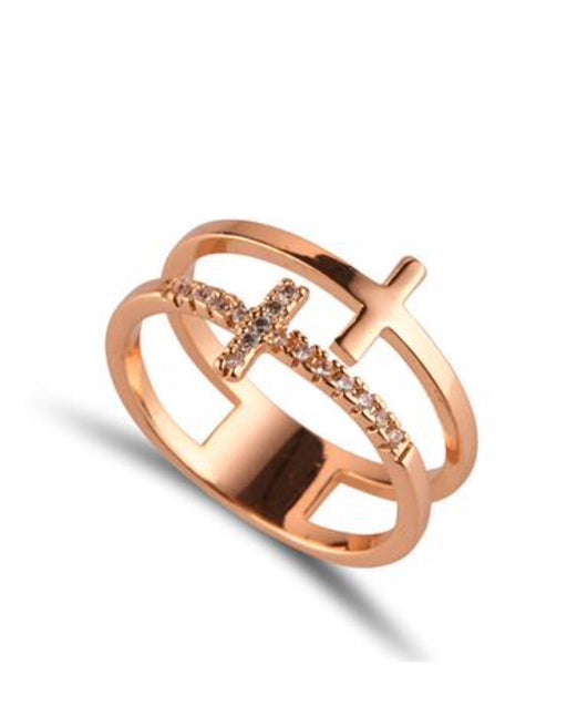 ROSE GOLD DOUBLE RING