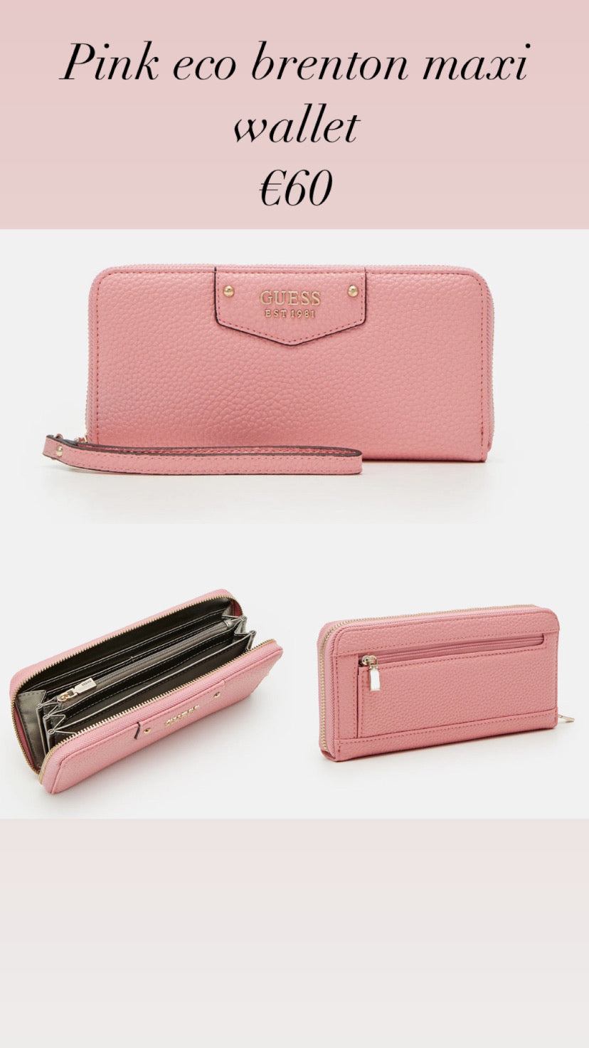 Pink eco brenton maxi wallet