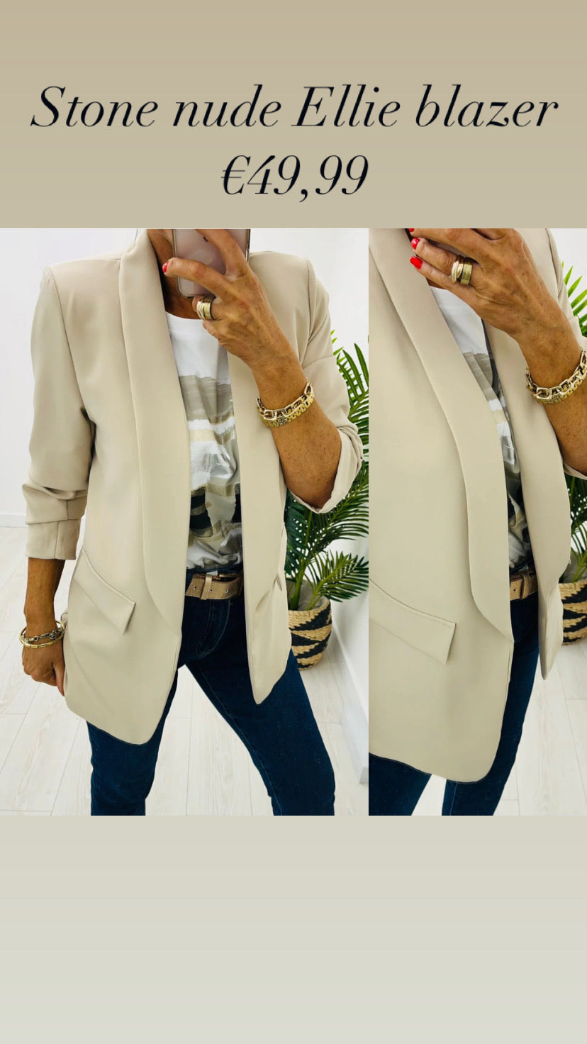 Stone nude Ellie blazer