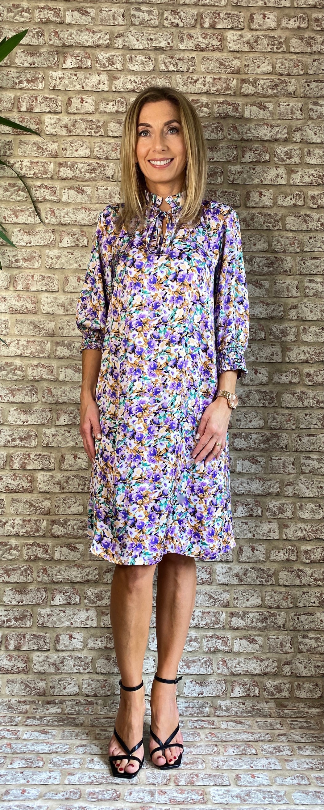 Love669 sale  purple floral dress