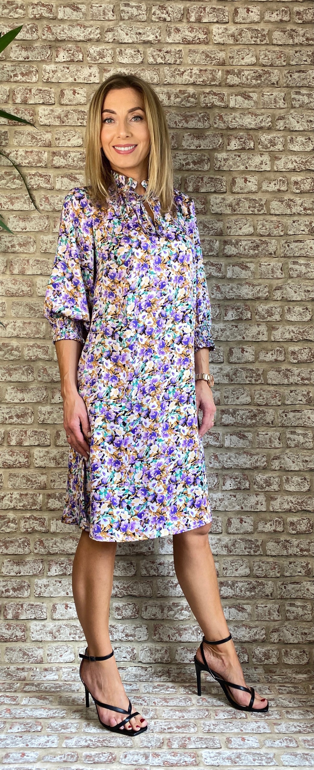 Love669 sale  purple floral dress